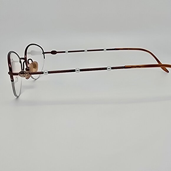 Christian Dior CD3527/J 15V Brown Pearl Semi-Rimless Eyeglasses Frame Austria - Picture 3 of 13